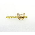 thumbnail image 2 of Faship Champagne Yellow Brown Rhinestone Crystal Butterfly Hair Barrette Clip, 2 of 6
