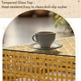 thumbnail image 3 of Zimtown 7-Piece Patio Furniture Set, Wicker Outdoor Furniture Set with Coffee Table and Cushion , Beige, 3 of 8