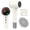 White, variant on Hair Dryer, 160,000 RPM Professional-Grade Upgraded Ion Hair Dryer with Temperature Control and Low-Noise Function, Suitable for All Hair Types, Fast Drying, Includes Diffuser and Ambient LED Lights