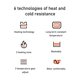 thumbnail image 3 of Abrigo con Capucha con Calefacción Eléctrica Control único de 3 Temperaturas Chaqueta Térmica con Calefacción USB de 2 Zonas para Hombres y Mujeres Tela Suave Fácil de ANGGREK  Otros, 3 of 8