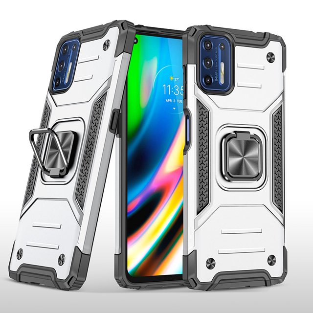 Para Motorola EDGE 30/G9 G8 Plus Play Power/G42/G52 Funda Para Teléfono Resistente A Los Golpes , Soporte Magnético Para El Hogar Del Coche De Anillo Giratorio De 360 Grados ,
