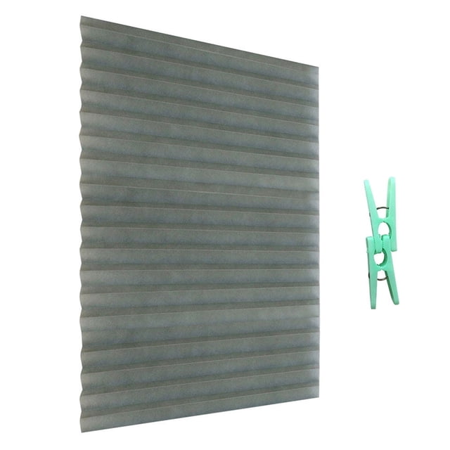 Tanuke Cordless Pleated Window Shade, Light Filtering Fabric Blind for Kitchen Bathroom, Easy Install No Tools, Polyester Curtain for Privacy And Decor