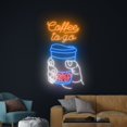 thumbnail image 4 of Handmadetneonsign Coffee To Go Neon Sign, Coffee Cup Neon Light, Cafe LED Light, Take Away Led Sign, 4 of 5