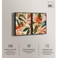 thumbnail image 2 of Warm and Cool Gres Botanical Set Canvas Print Botanical Wall Decor Set by Art Remedy, Black Frame, 36 x 54, 2 of 6