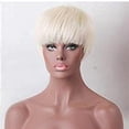 thumbnail image 4 of 〖SUCS〗Women's Fashion Wig White Synthetic Hairshort Wigs hair Wave Wig, 4 of 5