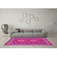 thumbnail image 3 of Ahgly Company Indoor Square Oriental Pink Traditional Area Rugs, 5' Square, 3 of 4