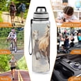 thumbnail image 7 of Horses in Winter 32oz Water Bottles with Straw Tritan Leakproof Sports Bottle BPA Free Clear for Fitness Gym Swimming Cycling, 7 of 7
