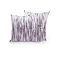 thumbnail image 6 of Waterproof Outdoor Throw Pillows with Inserts 16"x16" Set of 2, Purple Vintage Soft Decorative Pillowcases for Couch Bedroom, Striped Painting Retro Abstract Art Pillow Covers for Sofa Living Room, 6 of 6