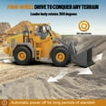 thumbnail image 5 of 9-Channel Metal Rc Wheel Loader - Remote Control Kids Construction Play Toys With Realistic Lights And Sound 1:20 Scale Tractor Toys For 3+ Boys Perfect 2024 Kids Birthday Gift For Ages 3-12+, 5 of 5