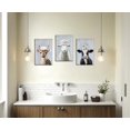 thumbnail image 4 of Large Funny Dog Canvas Art Bathroom Wall Decor Blue Posters Black Dog in Toilet Picture Cute Pet Painting Prints Restroom(Framed canvas), 4 of 6