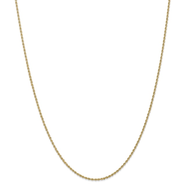 Leslie's 14K 1.6mm Solid Regular Rope Chain (Weight: 5.26 Grams, Length: 24 Inches)