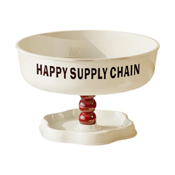 Soporte para verduras, cuenco decorativo moderno, cesta para frutas, cuenco con pedestal para Negro crema