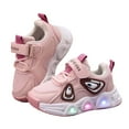 thumbnail image 3 of Durtebeua Kids Sneakers Children Kids Girls Boys Light Luminous Shoes Sport Shoes Baby Running Shoes Pink-01,18-24 Months, 3 of 6
