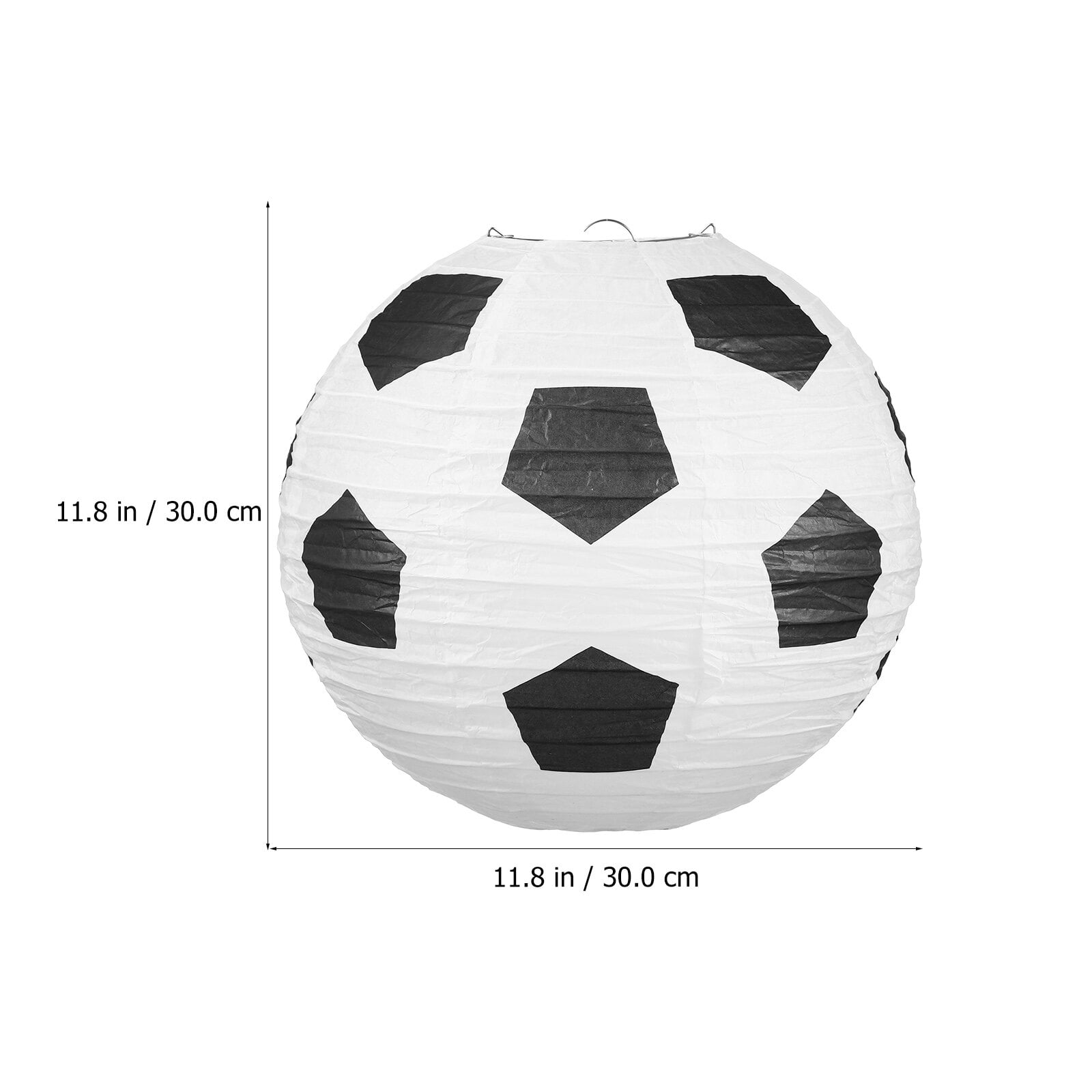 6 Pcs Football Paper Lanterns Classic Sports Theme Party Decorations