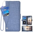thumbnail image 1 of Huawei P20 Lite Wallet Case Huawei P20 Lite Cover Premium PU Leather Folio Flip Notebook Cover Vogue Business with Credit Slots Wallet Case for Huawei P20 Lite - Blue, 1 of 5