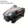 thumbnail image 1 of NEW Folding RC Drone Professional HD Aerial Photography Camera Obstacle Avoidance Colorful Body Dynamic Lighting Folding Fixed Height Drone Helicopter RC Toys Perfect Gift For Kids And Adults, 1 of 5