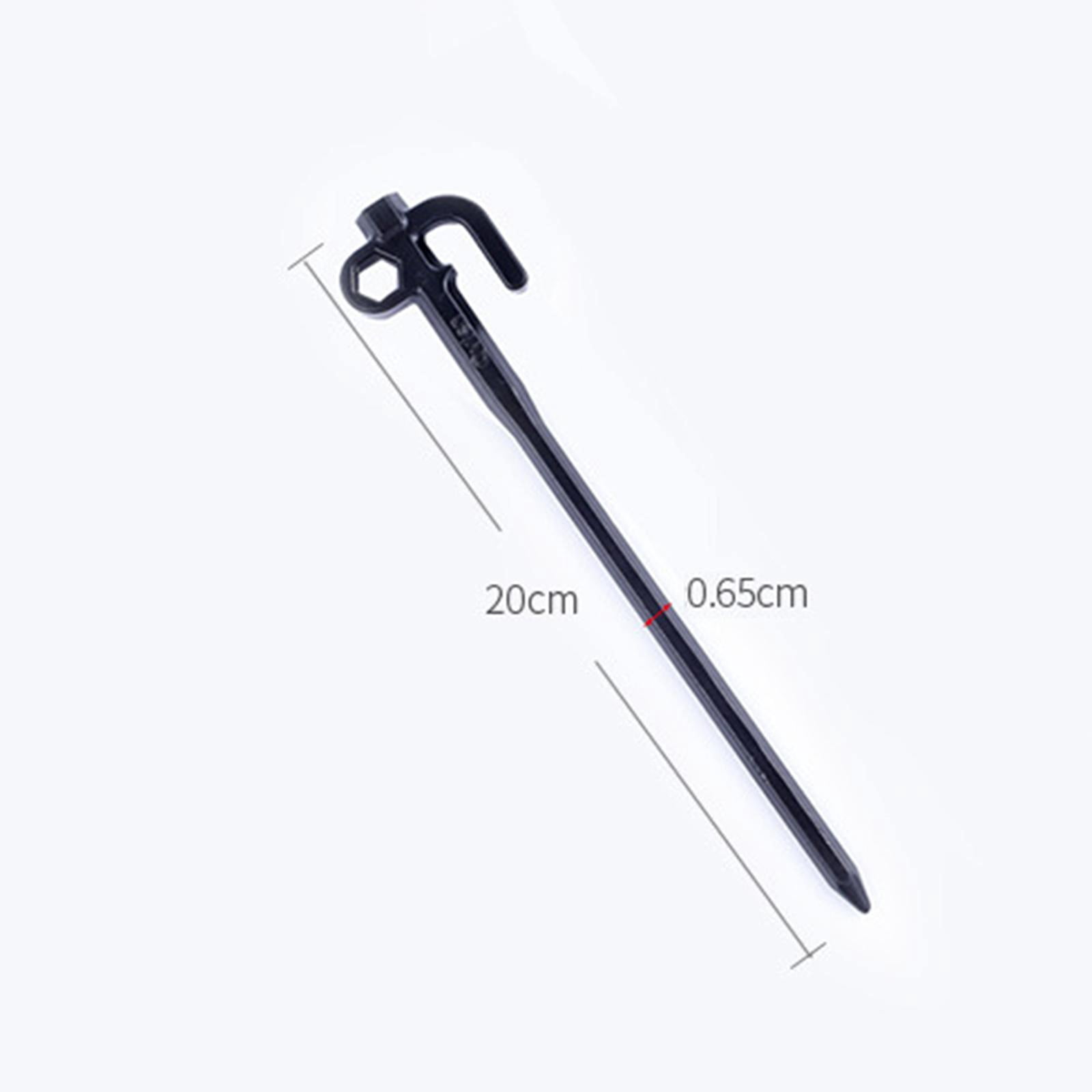 5pcs Hiking Stake Camping Stakes, Unbent Tarp Available Unbreakable Guylines Hammocks Steel Tent Stakes Pegs, Sand Anchor Nail for Grassland Hiking 20cm