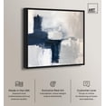 thumbnail image 2 of Tides of Indigo Canvas Neutral Abstracts by Art Remedy, Black Frame, 40" x 40", 2 of 7