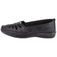 thumbnail image 5 of Womens Easy Slip On Summer Holiday Lightweight Cut Out Floral Comfort Shoes - Black - US 10, 5 of 7