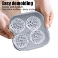 thumbnail image 4 of Whiskey Ice Cube Tray With Lid - 4 Cavity Large 3D Silicone Ice Mold, Food Grade Silica , Gray/Black, Reusable Ice Box for Home Bar Drinks, 4 of 6