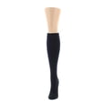 thumbnail image 2 of MeMoi Ribbed Cotton Blend Knee High Socks - Womens - Female, One Size, Peacoat, 2 of 2