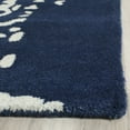 thumbnail image 3 of SAFAVIEH Bella Zlata Medallion Geometric Wool Area Rug, Navy/Ivory, 8' x 10', 3 of 8