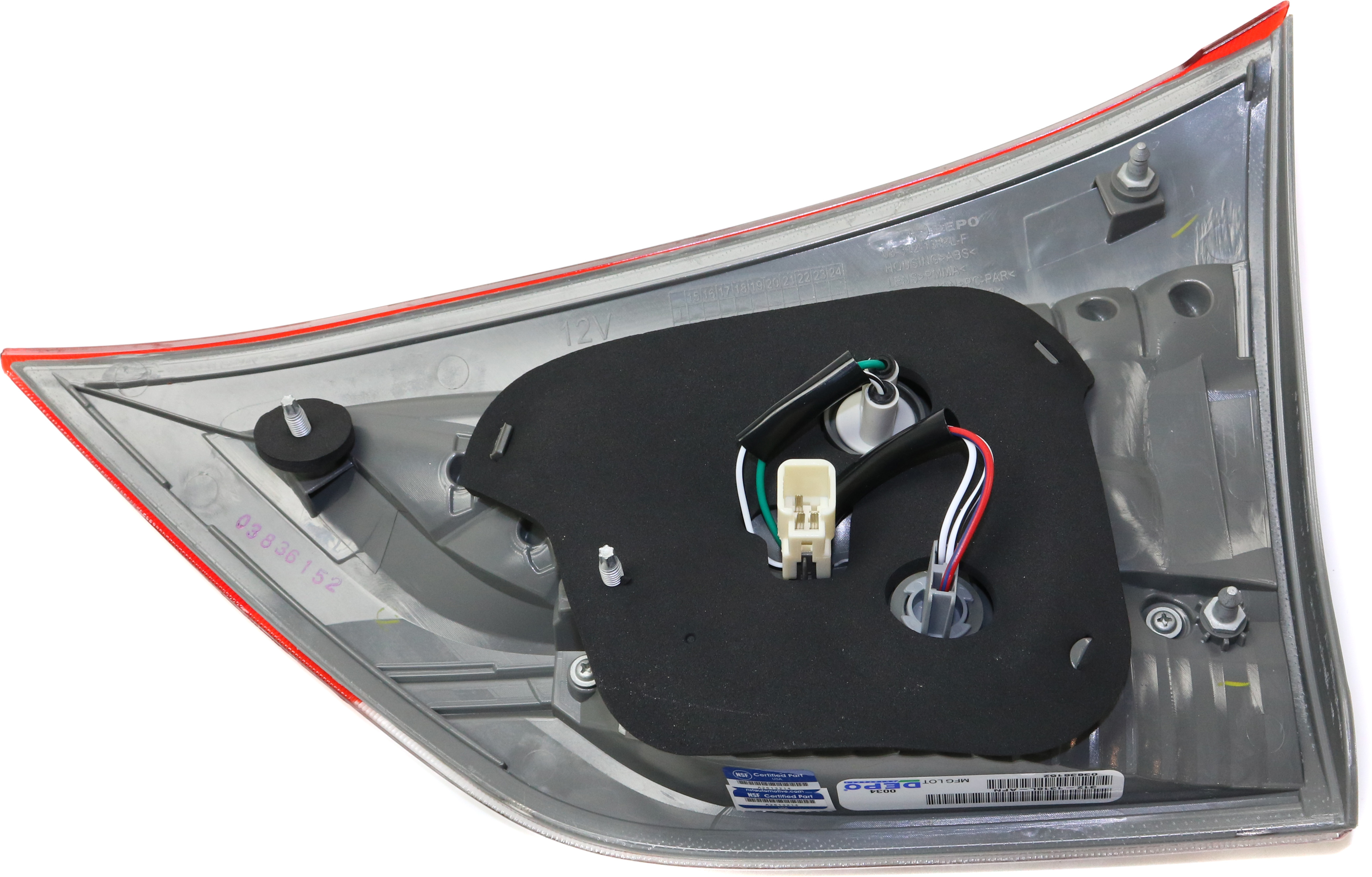 Tail Light Compatible With 2012-2014 Toyota Sienna Left Driver Side, Inner With bulb(s)