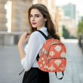 thumbnail image 6 of FORMRS Mini Backpack Purse for Women Travel Daypack Casual Shoulder Bag, Beige Christmas Ornaments Pattern, 6 of 7