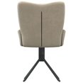 thumbnail image 5 of vidaXL Swivel Dining Chairs 2 pcs Light Grey Velvet, 5 of 5