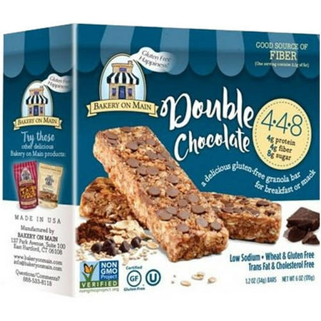 Bakery On Main Double Chocolate Granola Bar, 6 oz, (Pack of (Best Way To Mail Chocolate)