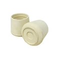 thumbnail image 2 of Shepherd Hardware 8756E Leg Tips 1-1/8-Inch Inside Diameter Rubber Chair Leg Caps, 24 Pack, White, 2 of 4