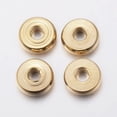 thumbnail image 1 of 100pc Ion Plating(IP) 304 Stainless Steel Spacer Beads Donut Golden 8x2.5mm Hole: 3mm, 1 of 2