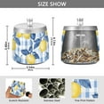 thumbnail image 2 of Yayeee Ashtray with Lid for Cigarette Smokeless Stainless Steel Home Ash Holder, Light Blue Lemon, 2 of 7