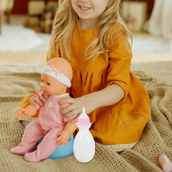 RENACLIPY 10pcs Miniature Baby Bottle Doll Accessories for Kids Role Playing Games and Dollhouse Toys