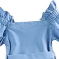 thumbnail image 6 of 4-7T Toddler Girls Dress Basic Short Sleeve Swing Twirl Casual School Party Dresses Kids Summer Outfit Clothes, 6 of 9