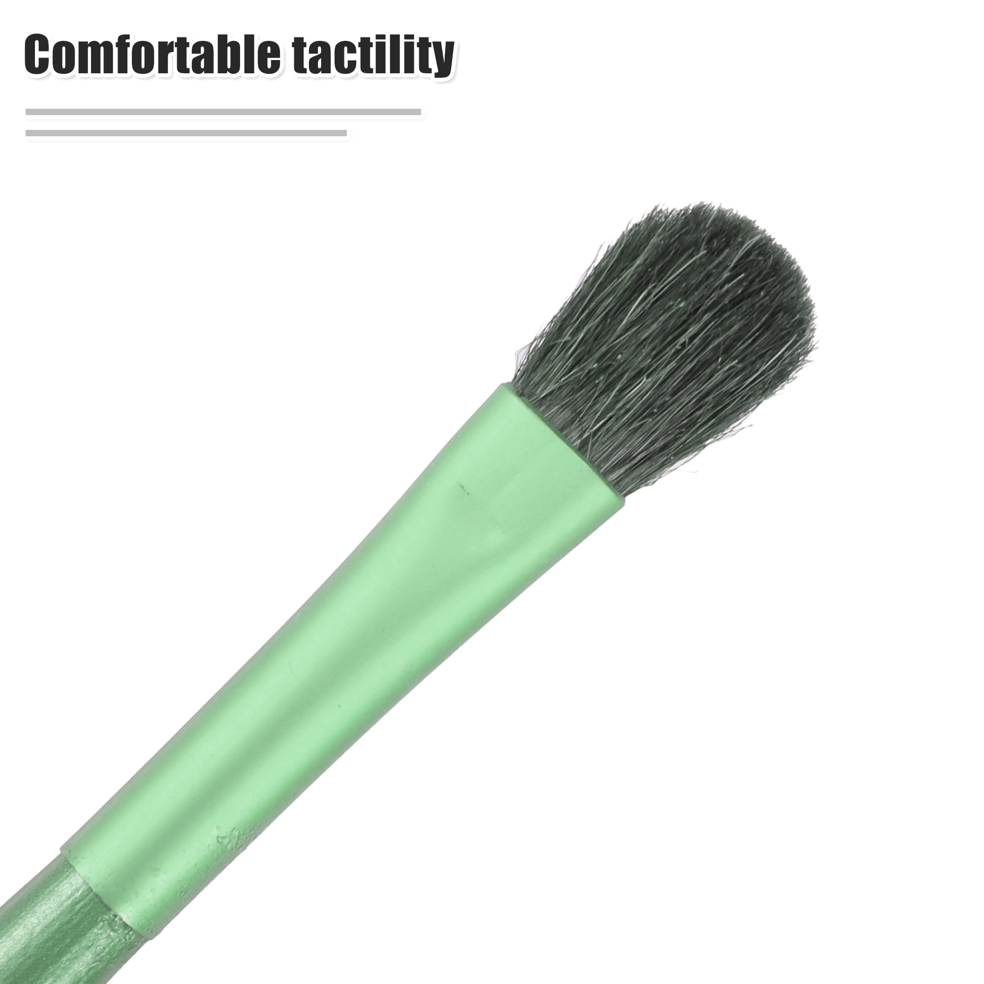 Unique Bargains 5 Pcs Makeup Brush Set for Vacation Green