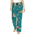 thumbnail image 2 of Picia Giraffes Doing Various Yoga Womens Soft Woven Cotton Elastic Waistband Sleep Pajama Pant Lounge Sleep Pant With Pockets And Drawstring-XX-Large, 2 of 9