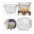 thumbnail image 3 of Panier de Friteuse Rond en Acier Inoxydable de 7 Pouces avec Poignée Pliable pour un Rangement Facile. Idéal pour Frites, Poulet et Plus à la Maison, 3 of 5