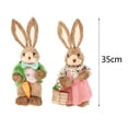 thumbnail image 3 of 4 piezas 35 cm de paja suministros de de animales de Pascua para escritorio de Navidad shamjiam Conejo de Pascua, 3 of 8