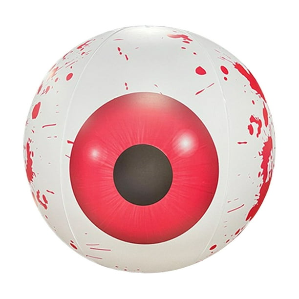 Globo ocular inflable de Halloween de 15,7 pulgadas, decoración para fiestas, bola decorativa