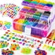 thumbnail image 1 of Inscraft 17500+ Bandas de Telar de Goma con Contenedor de 3 Capas 28 Colores 600 Clips en S 352 Cuentas 40 Kit de Repuesto para Hacer Pulseras con Colgantes de Dibujos Animados para Niños, 1 of 7
