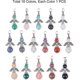 thumbnail image 4 of 16 Colors Angel Wings Charms Angel Fairy Quartz Gemstone Chakra Stone Charm Pendants Natural/synthetic Charm Beads For Bracelet Necklace Jewelry Makin, 4 of 4