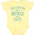 thumbnail image 3 of Inktastic Life's Better on a Bicycle Girls Baby Bodysuit, 3 of 5