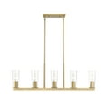 thumbnail image 2 of Z-Lite 826-5L Titus 5 Light 44" Wide Linear Chandelier - Gold, 2 of 7