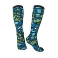 thumbnail image 4 of Daiia Sports Socks Dump Truck Printed Novelty Crew Socks for Men Women Knee High Socks Cotton Socks Soft & Breathable Support Unisex Socks, 4 of 9