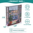 thumbnail image 3 of FORMRS 3 Ring Binder with Pockets 1.5" D-Rings Clip Board 200 Sheets Capacity, Green Boat, 3 of 8