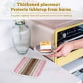 thumbnail image 6 of Pink Wood Grain Pot Holders for Kitchen Heatproof Potholder, 3 Pack Brown Vintage Mottled Country Stripes Hot Pads Multipurpose Oven Pads Cloth Potholders Trivet for Cooking Baking, 6 of 8