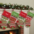 thumbnail image 2 of Personalized Christmas Knit Stocking, 4 Styles to Choose From, 2 of 3