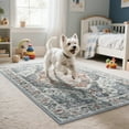 thumbnail image 3 of Homore Traditional Pattern Mystic Medallion Area Rug, 2' x 3', Blue, 3 of 8