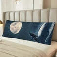 thumbnail image 6 of Body Pillow Cover, Wolf Howling Full Moon Body Pillow Cases with Zipper Soft Breathable Smooth Skin Friendly Long Pillow Case 20x60 inches, 1Pcs, 6 of 7
